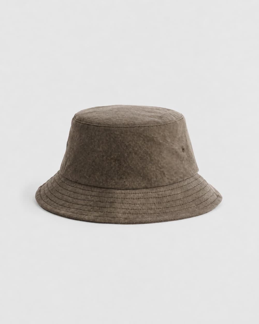 Sun Bleached Taupe Canvas bucket hat