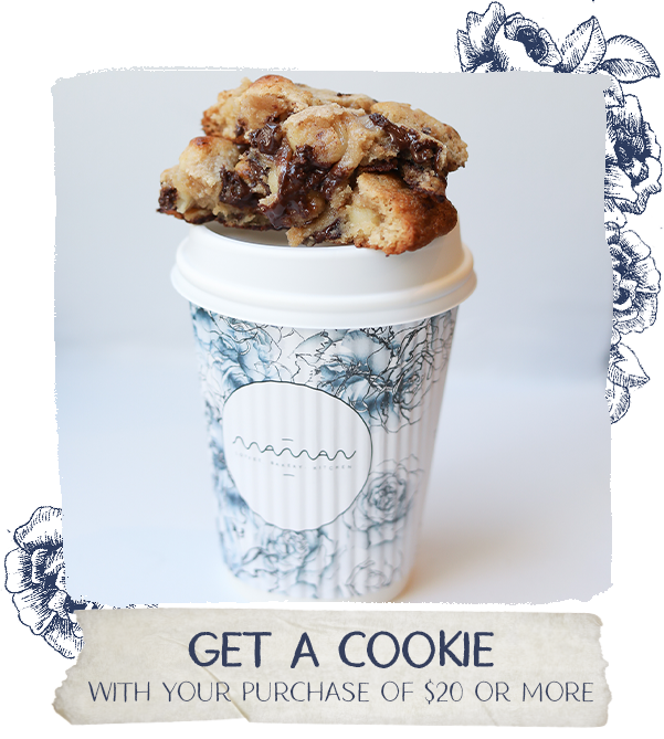 get a cookie with your purchase of $20 or more