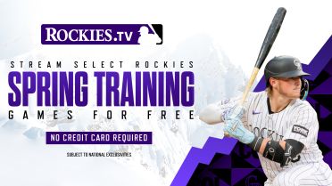 Learn how to watch Rockies baseball, including streaming live at Rockies.TV.