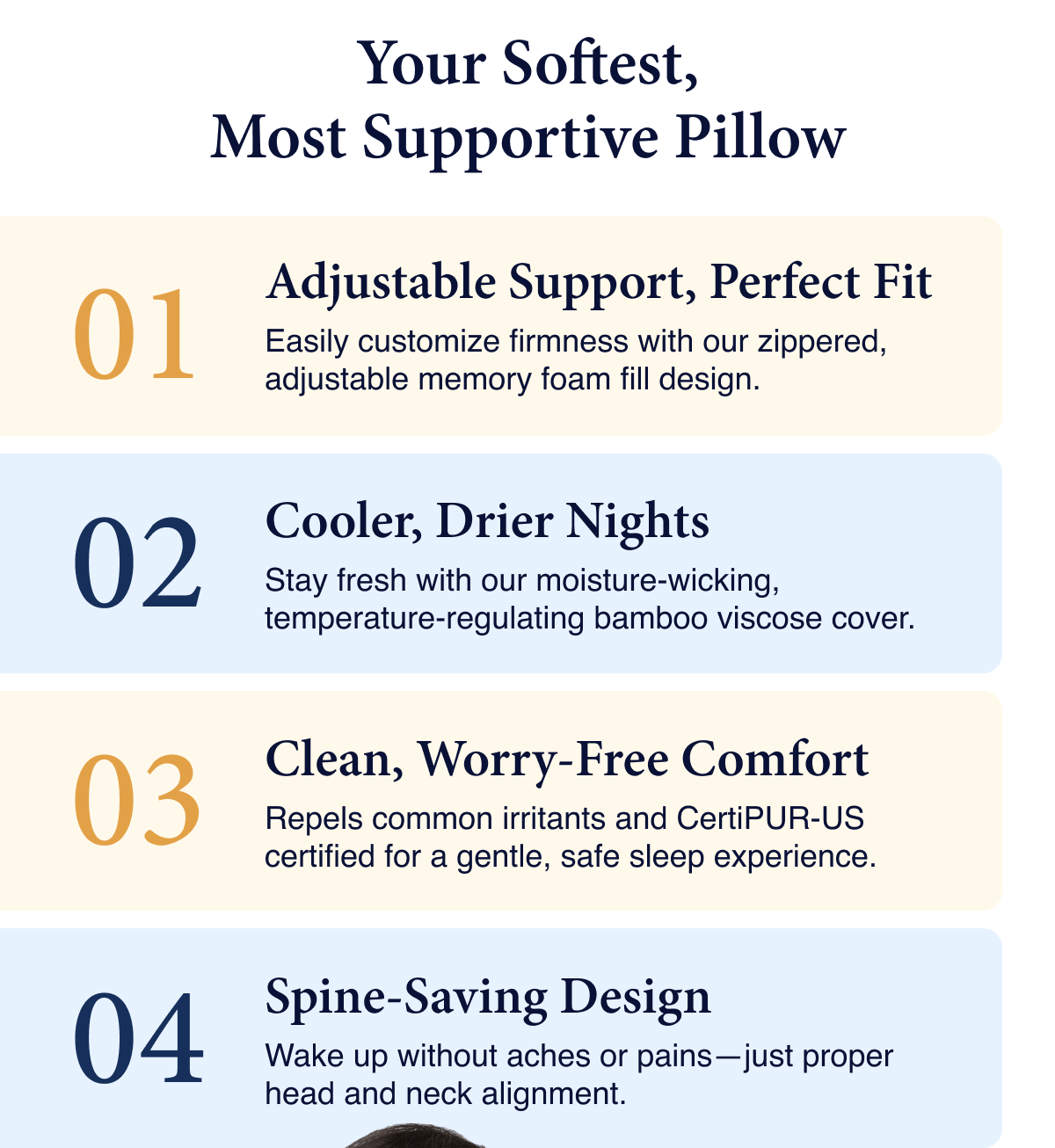 Your Softest Most Supportive Pillow Yet