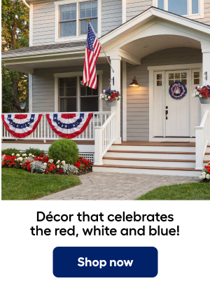 Décor that celebrates the red, white and blue! Shop now