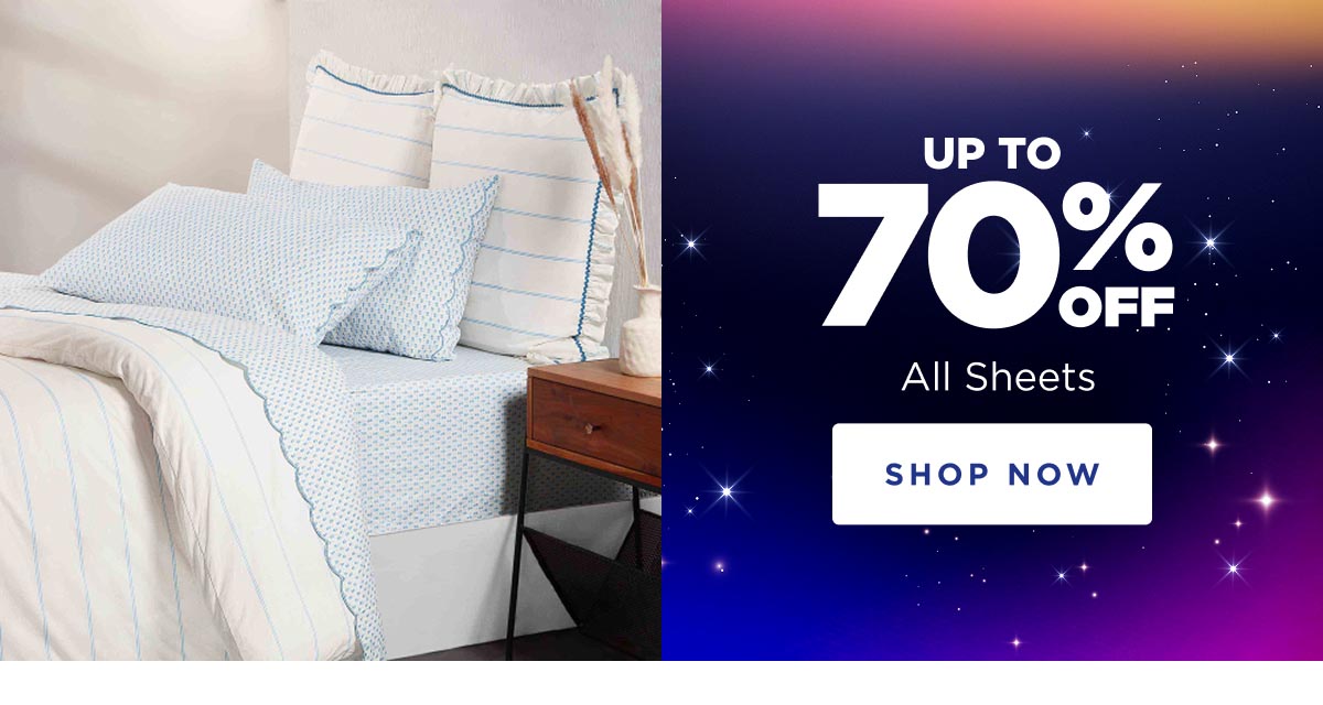 Up to 70% Off All Sheets
