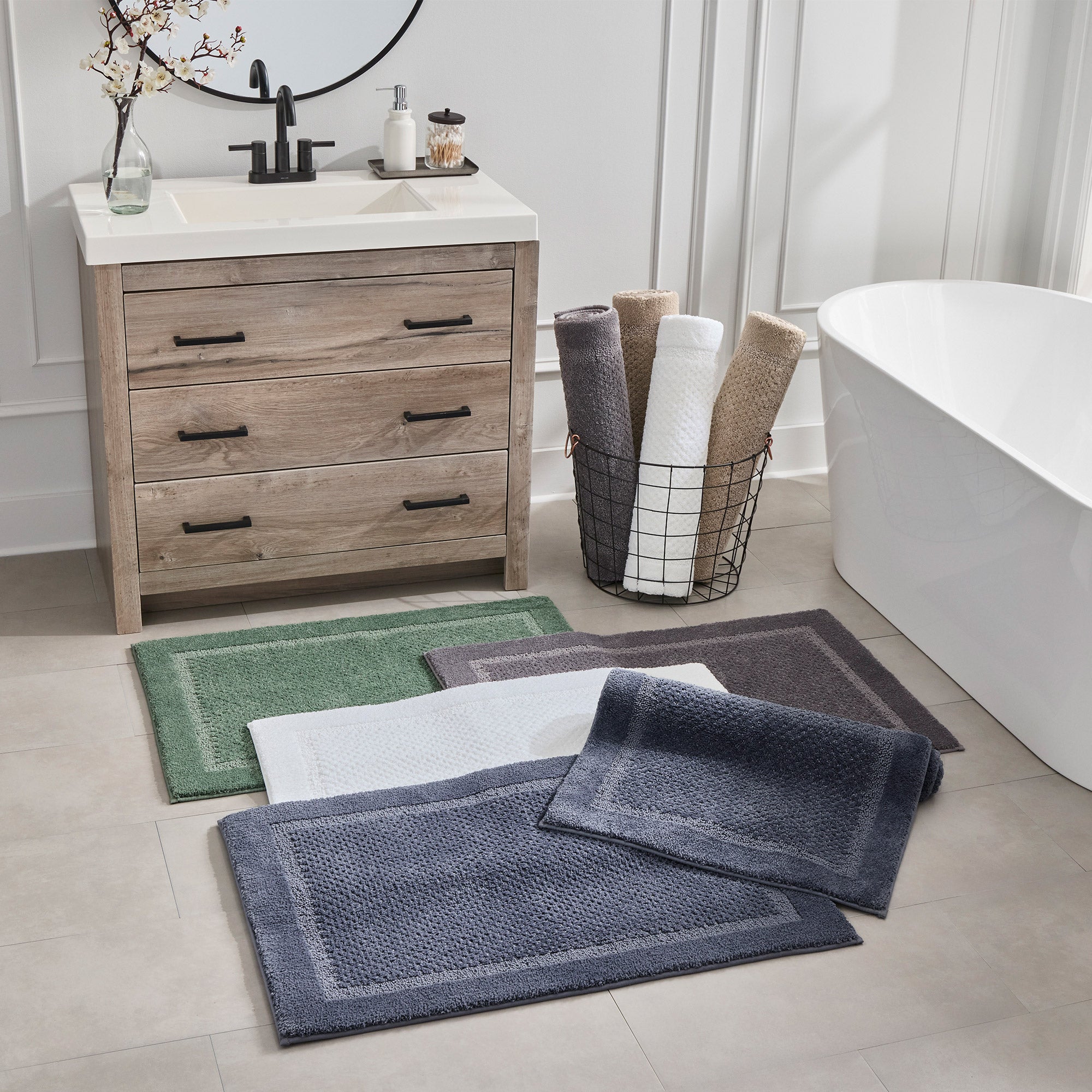 Purely Indulgent Bath Rugs, 2-Pack
