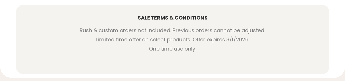 sale terms