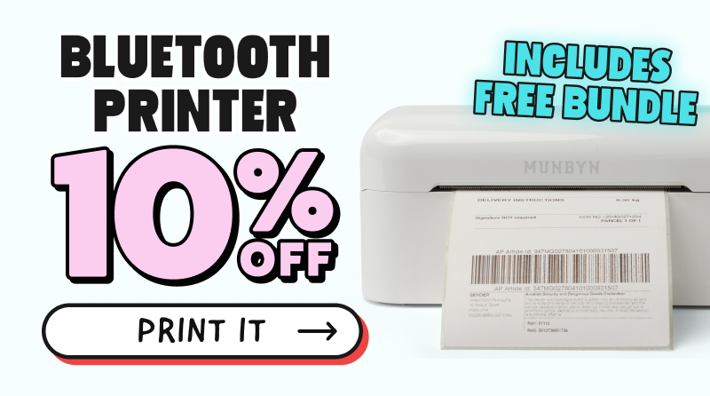 Get 10% off the Bluetooth Thermal Printer