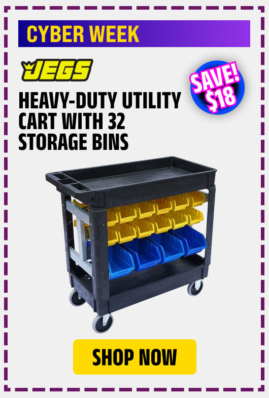 Heavy-Duty Utility Cart with 32 Storage Bins
