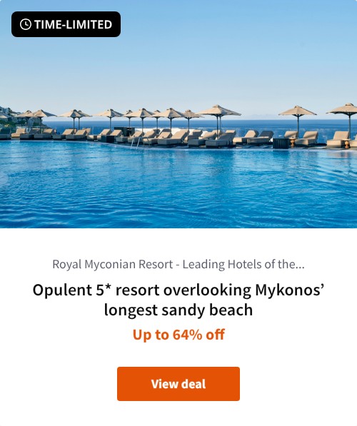 Opulent 5* resort overlooking Mykonos%27 longest sandy beach