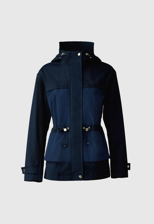KAORI-LVS Hybrid jacket with peplum detail
