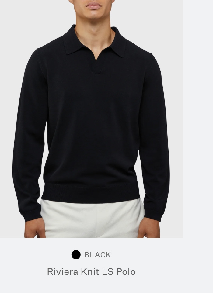 Riviera Knit Long Sleeve Polo