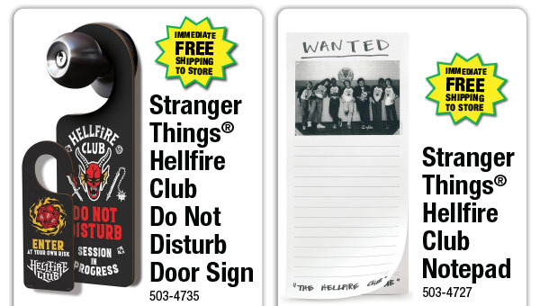 Stranger Things® Hellfire Club Do Not Disturb Door Sign - ONLY $2.99 After Rebate*!
