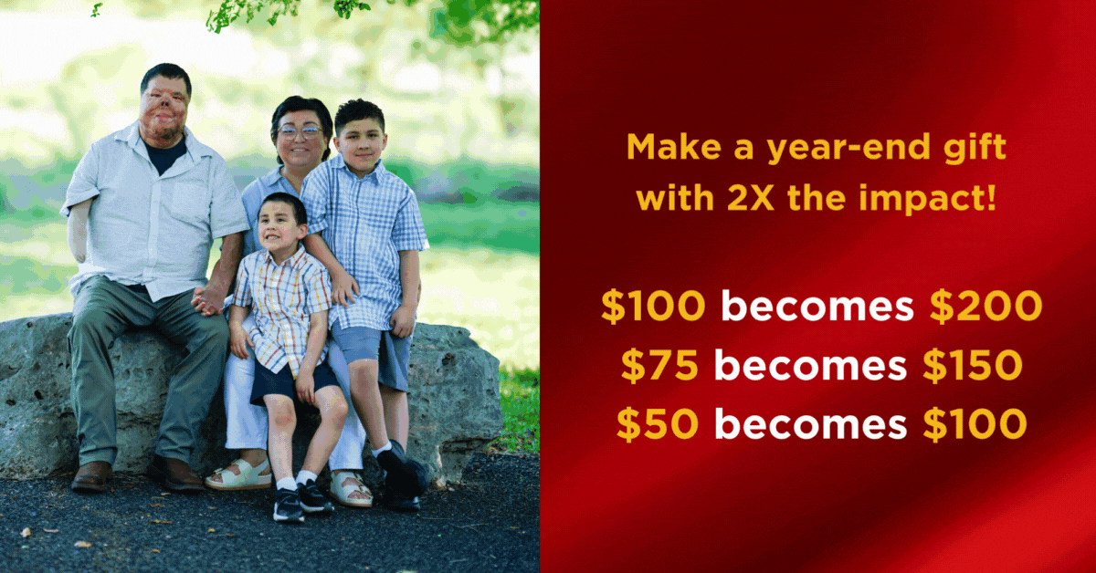 Anthony Villarreal, Wounded Warrior - Make a year-end gift with 2X the impact! - $100 becomes $200 - $75 becomes $150 - $50 becomes $100!