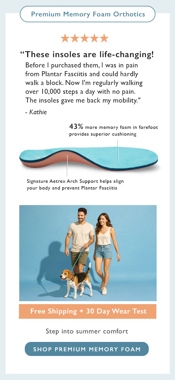 premium memory foam orthotics