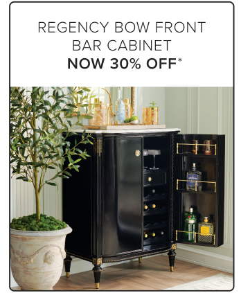 Regency Bow Front Bar Cabinet Now 30% Off*