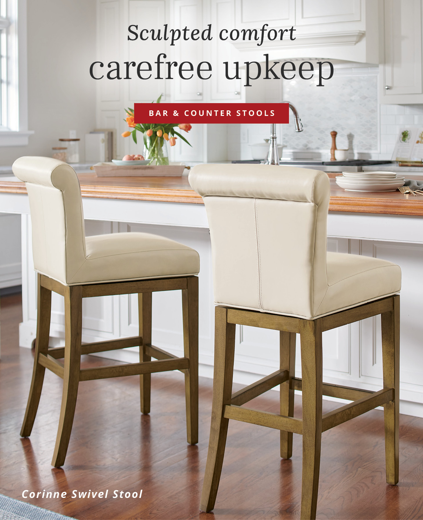 Corinne Swivel Stool