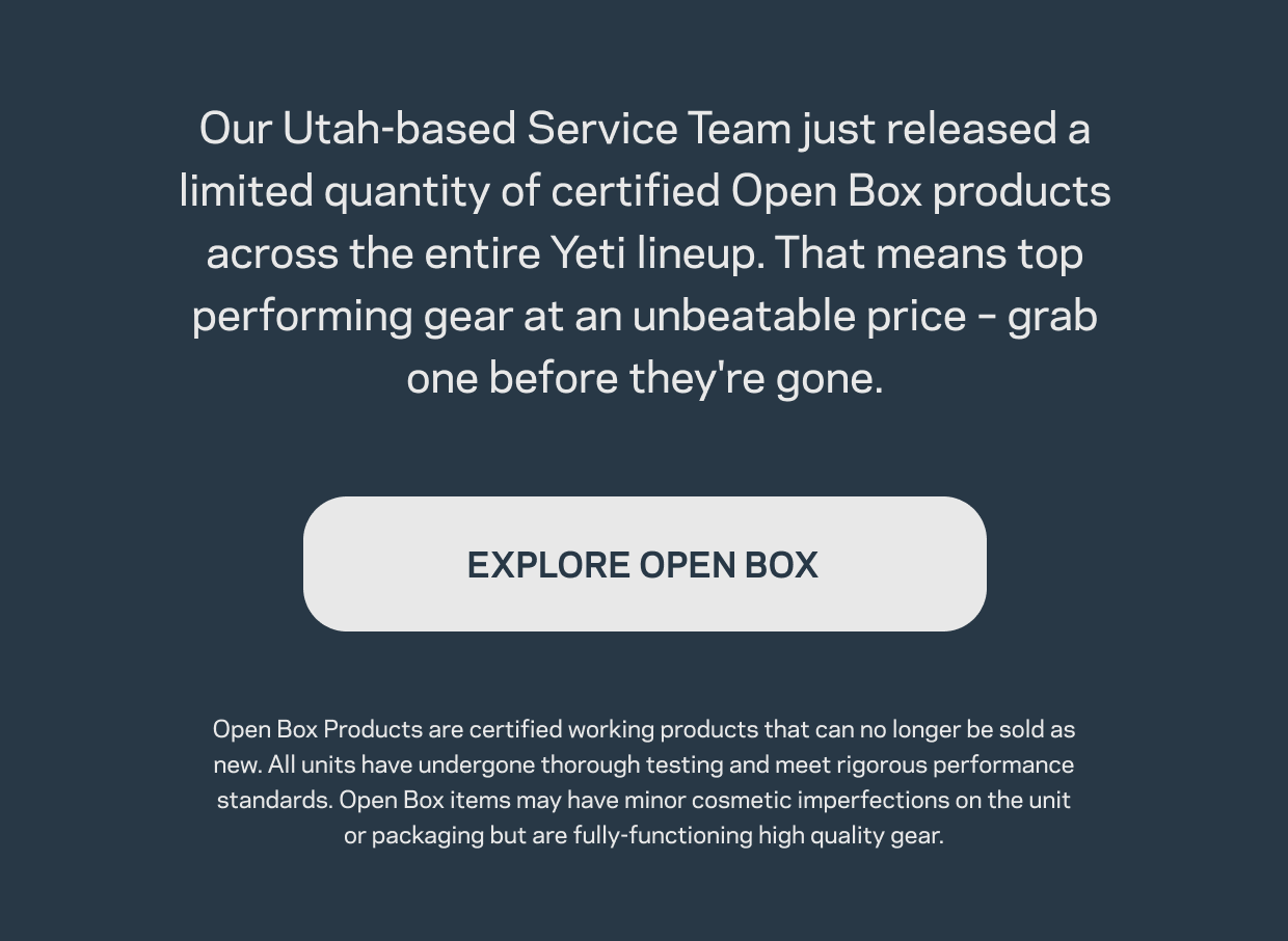 SHOP OPEN BOX