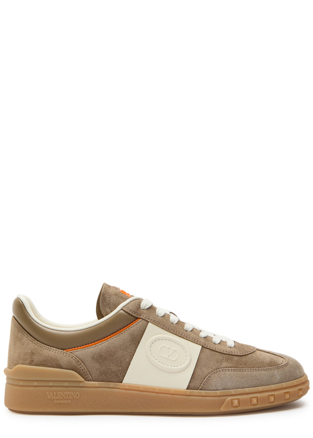 VALENTINO GARAVANI Upvillage panelled suede sneakers