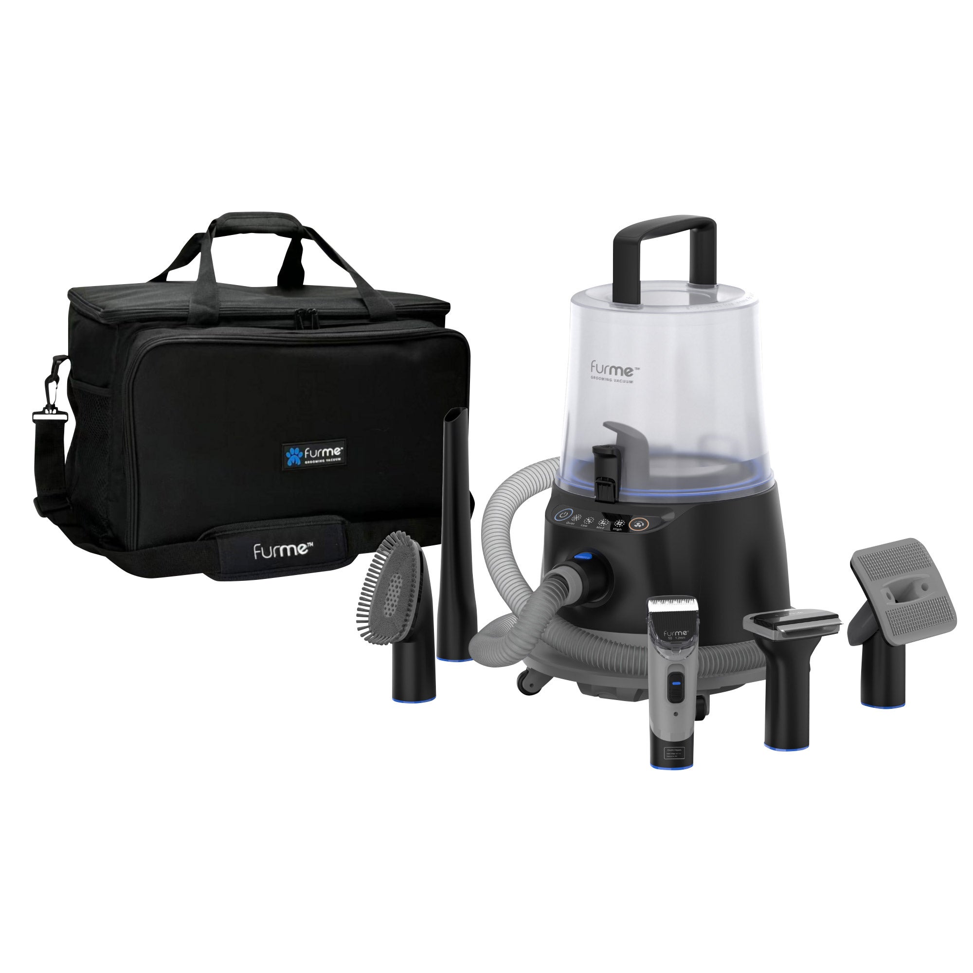 FurMe Ultra Pet Grooming Vacuum Kit with Carrying Case