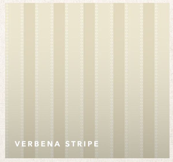 Verbena Modern Classic Beige Stripe Wallpaper