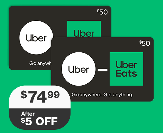 Shop Uber egift card $74.99 After $5 OFF