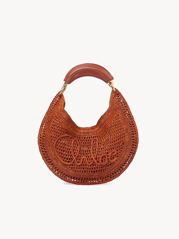 Summer Banana hobo bag in raffia