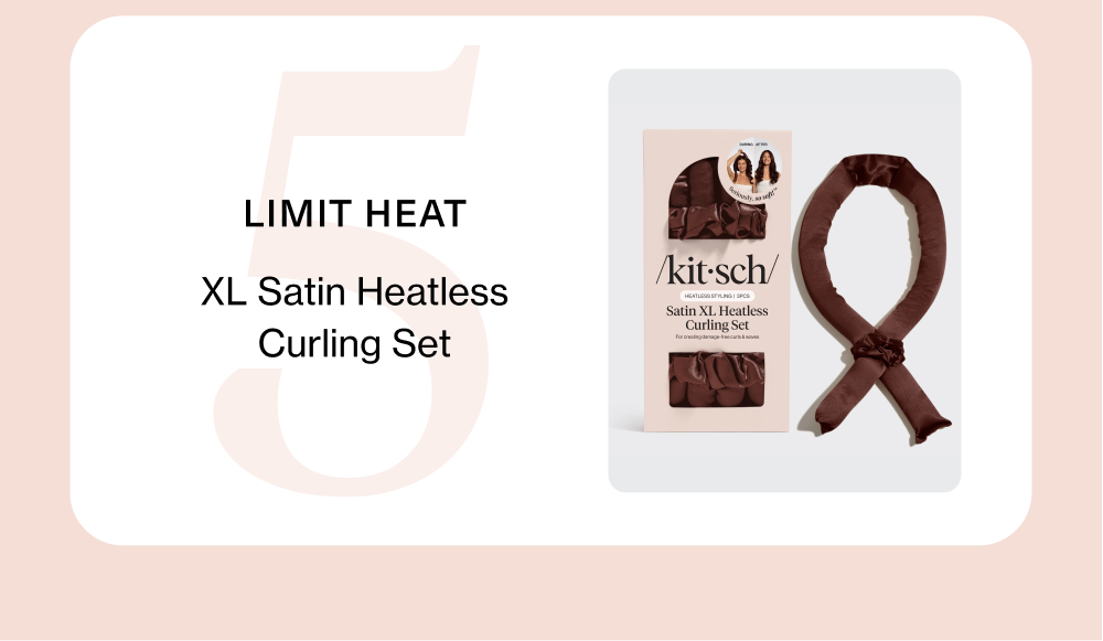 Limit Heat. XL Satin Heatless Curling Set