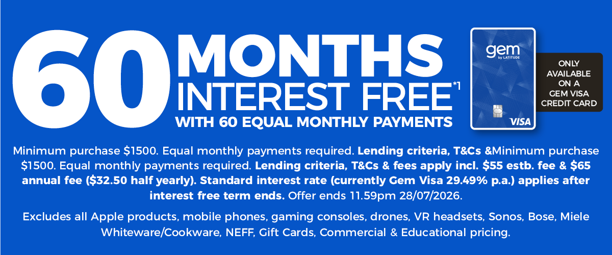 60 Months Interest Free*1