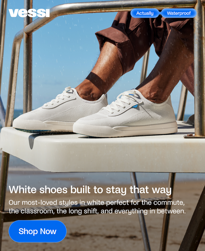 White shoes built to stay that way