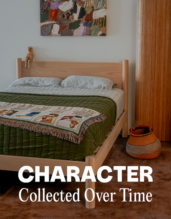 Keeps Architect Bed Frame in Eclectic Bedroom