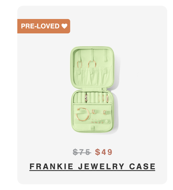 Frankie Jewelry Case in Matcha Latte