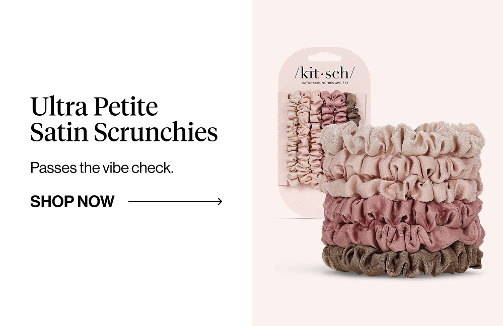 Ultra Petite Satin Scrunchies