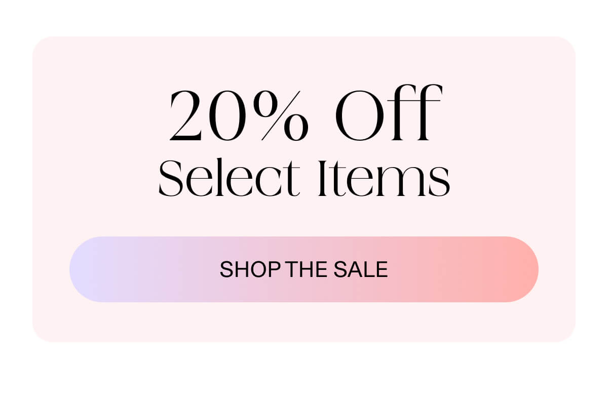 20% Off Select Items