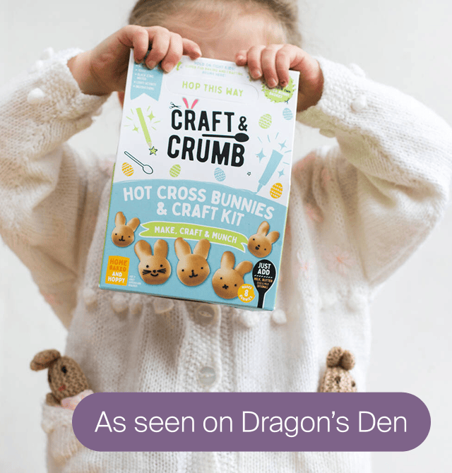 Hot cross bunny Easter bake and craft Kit. By Craft & Crumb