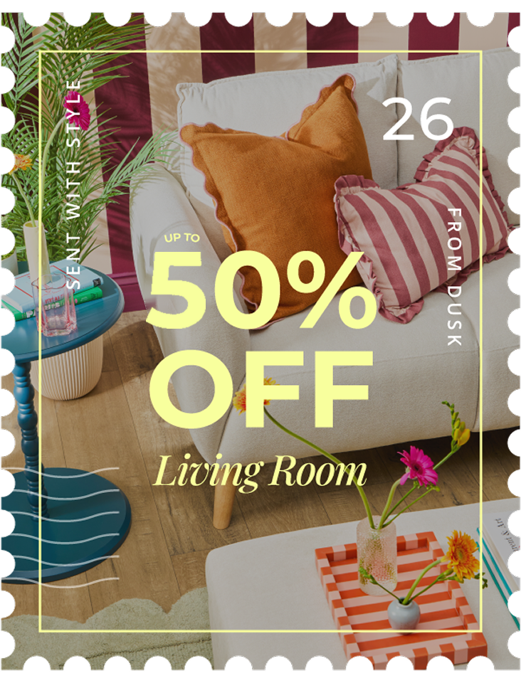 50% off living room