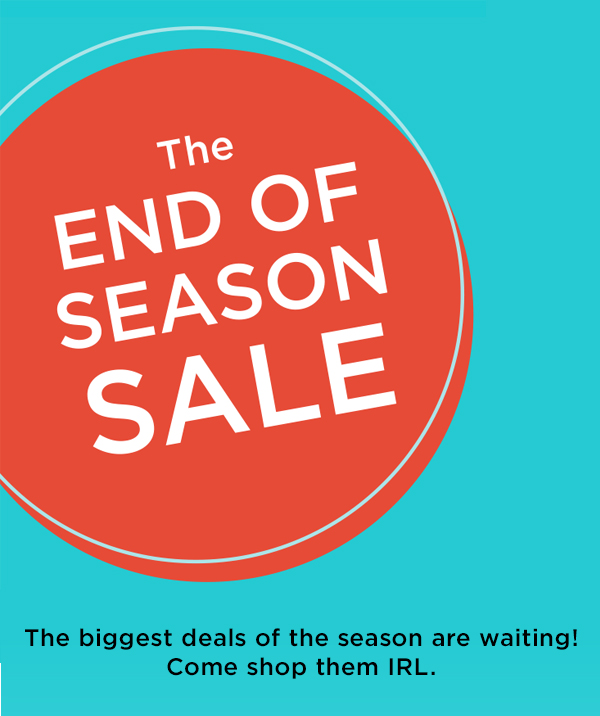 The end of season sale