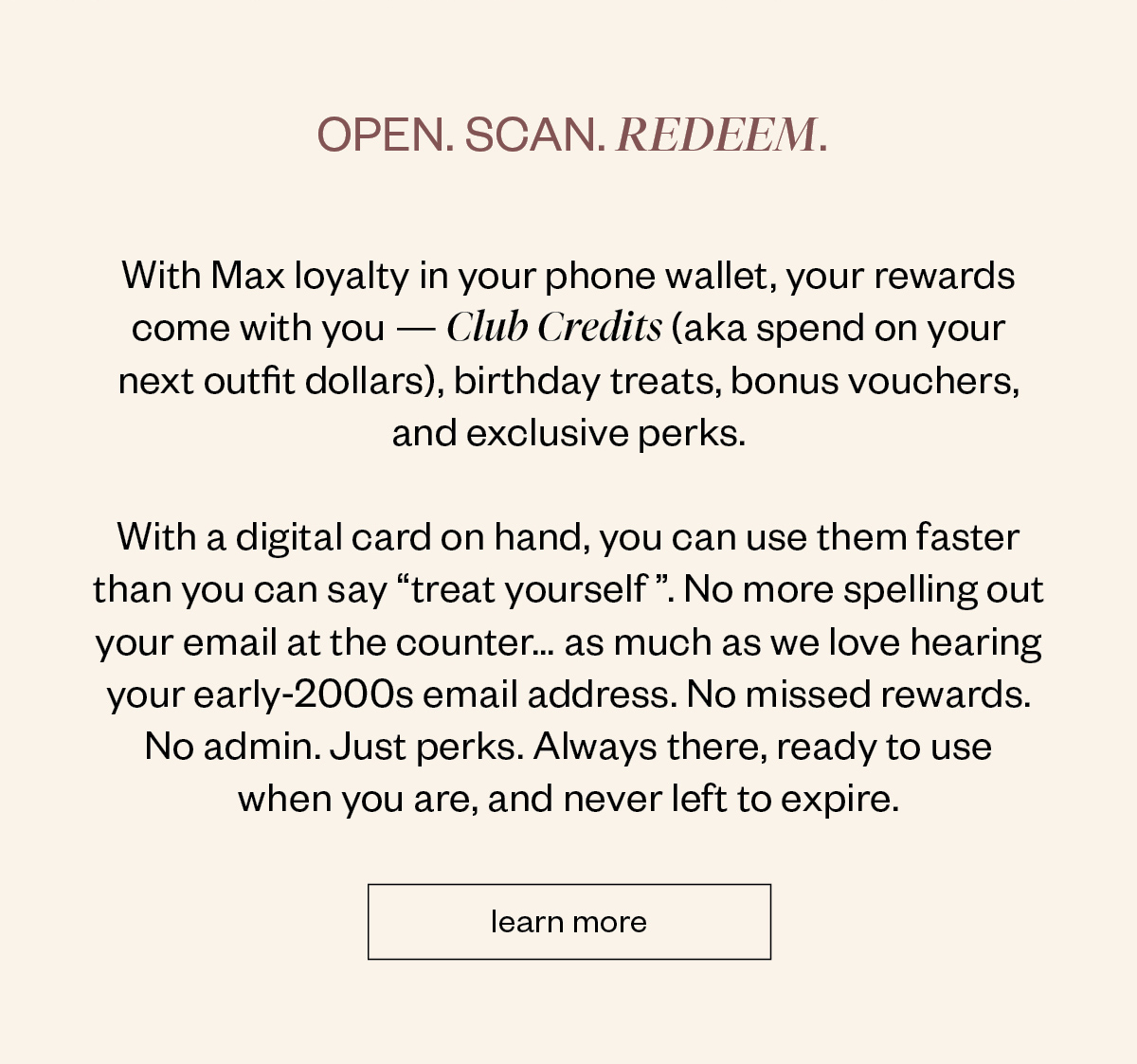 Max Loyalty Wallet