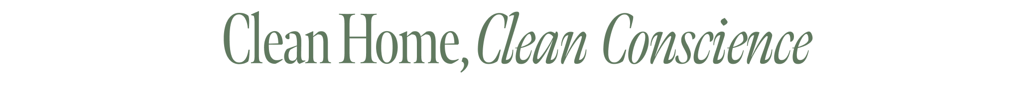 Clean Home, Clean Conscience