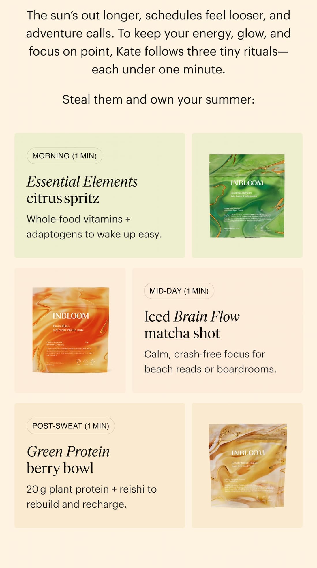 Steal Kate's rituals and own your summer