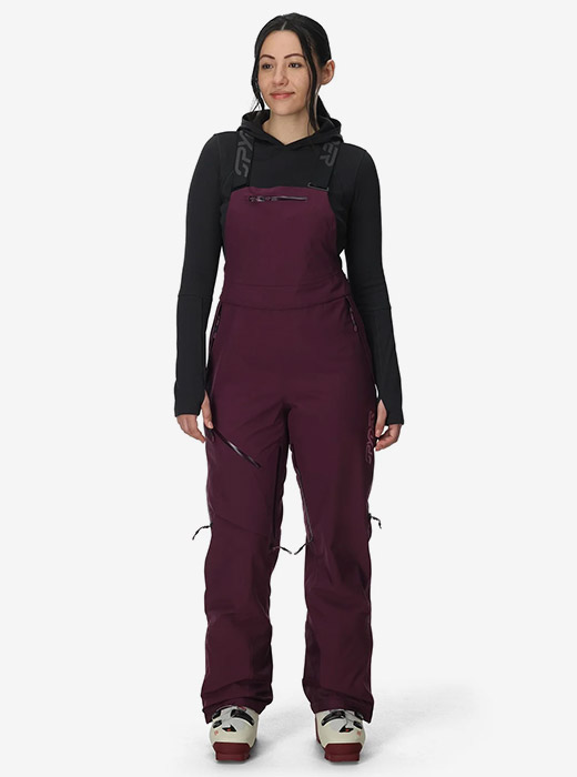 Womens Solitaire Bib in Plum