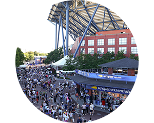 Aerial photo of US Open