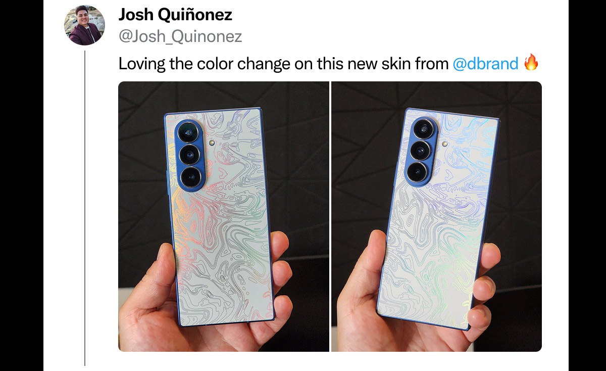 Josh Quinonez on Twitter: "Loving the color change on this new skin from dbrand"