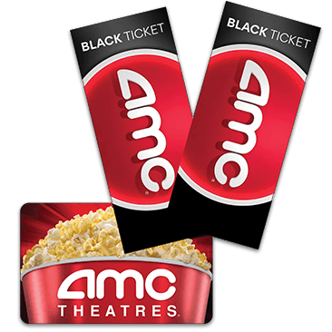 AMC Theatres - Two Standard/Digital Movie Black Tickets, Plus $20 eGift Card