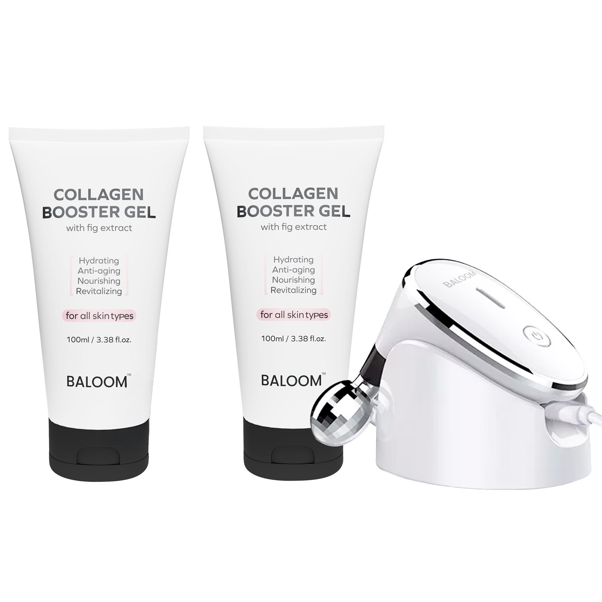Baloom Facial Massager + Collagen Booster Gel