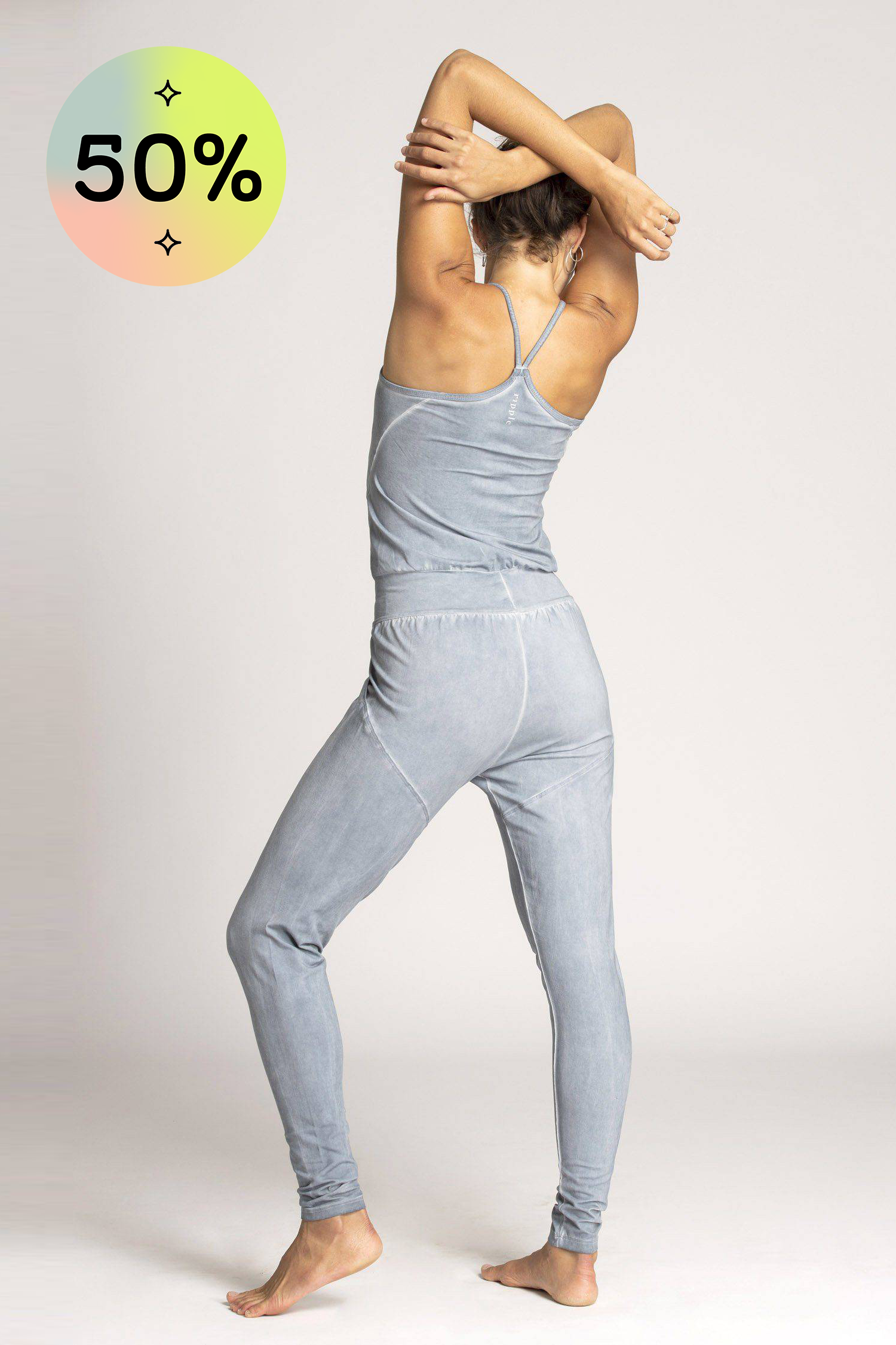 Image of I'mPerfect Stonewash Long Jumpsuit 50%off