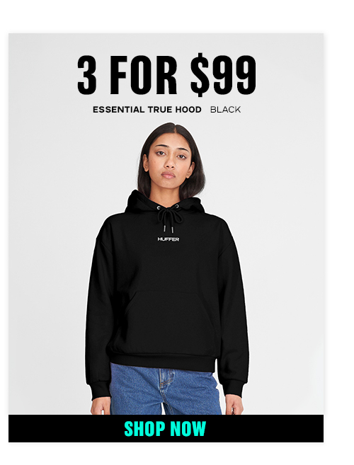 ESSENTIAL SLOUCH HOOD300 BLACK