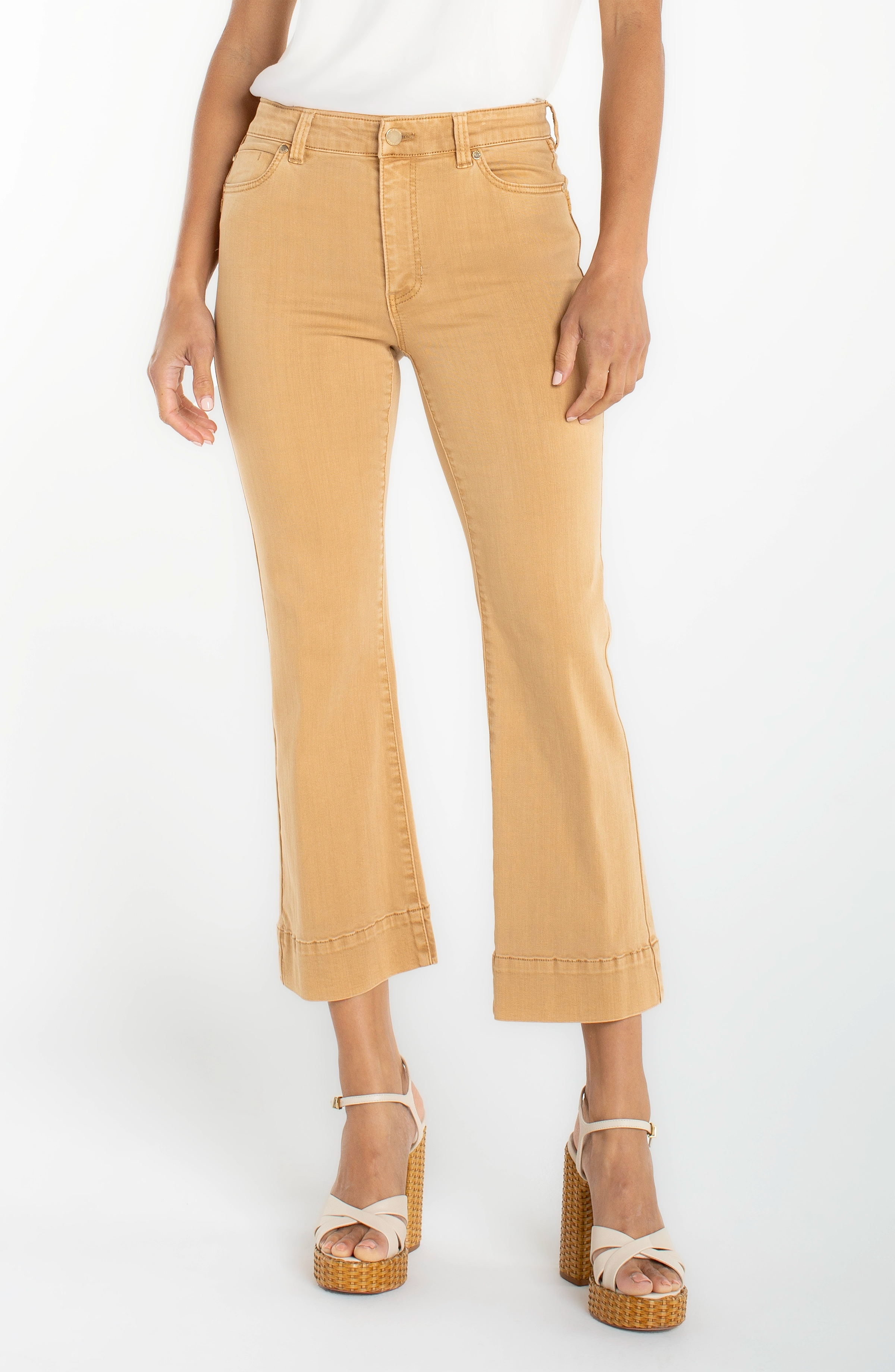 Image of PETITE HANNAH CROP FLARE HUGGER