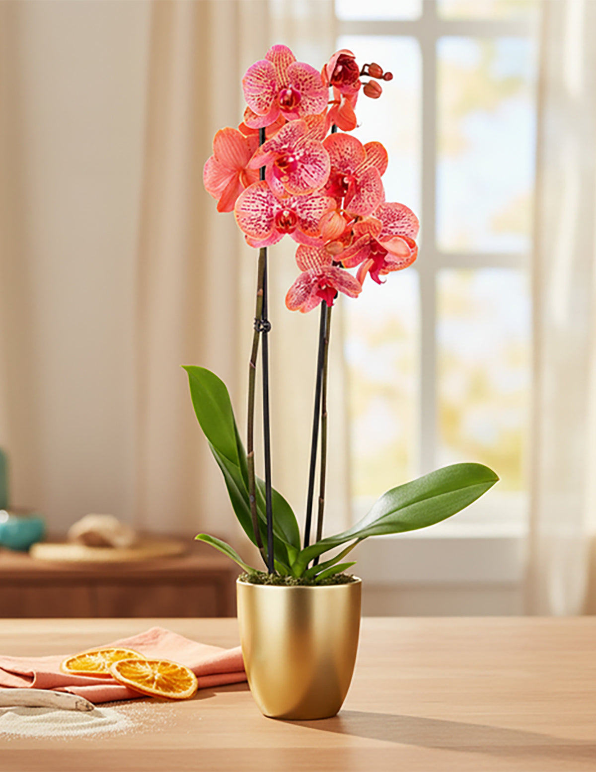 Image of Electric Tangerine Kaleidoscope Orchid