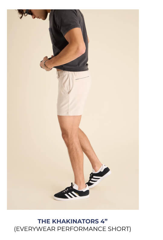Everywear Performance Short: The Khakinators 4"