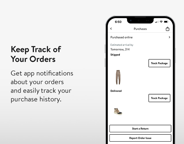 Keep track of your orders.