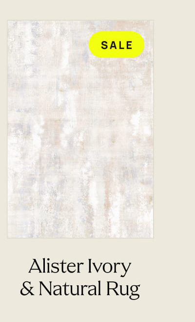 Alister Ivory & Natural Rug
