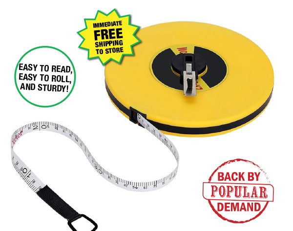 165' Reel Tape Measure - ONLY $4.99 After Rebate*!